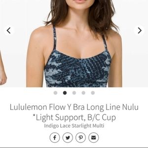 Lululemon Flow Y Bra Size 6